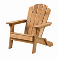 Fauteuil Adirondack en bois brun Aqvirel, dimensions 98 x 80 x 100 cm, avec dossier incliné, pour jardin.