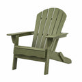 Fauteuil Adirondack pliant en plastique vert olive Aqvirel, dimensions 80x83x98 cm, avec dossier et accoudoirs pour jardin.